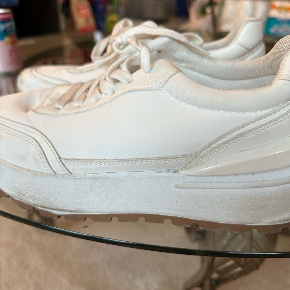 White Platform Sneakers